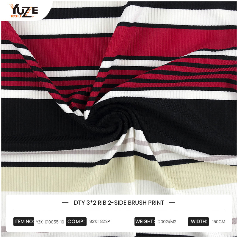 Utskriftsprosessen til Shaoxing Yuze Textile CO., Ltd's YZK-010055-10 Stoff