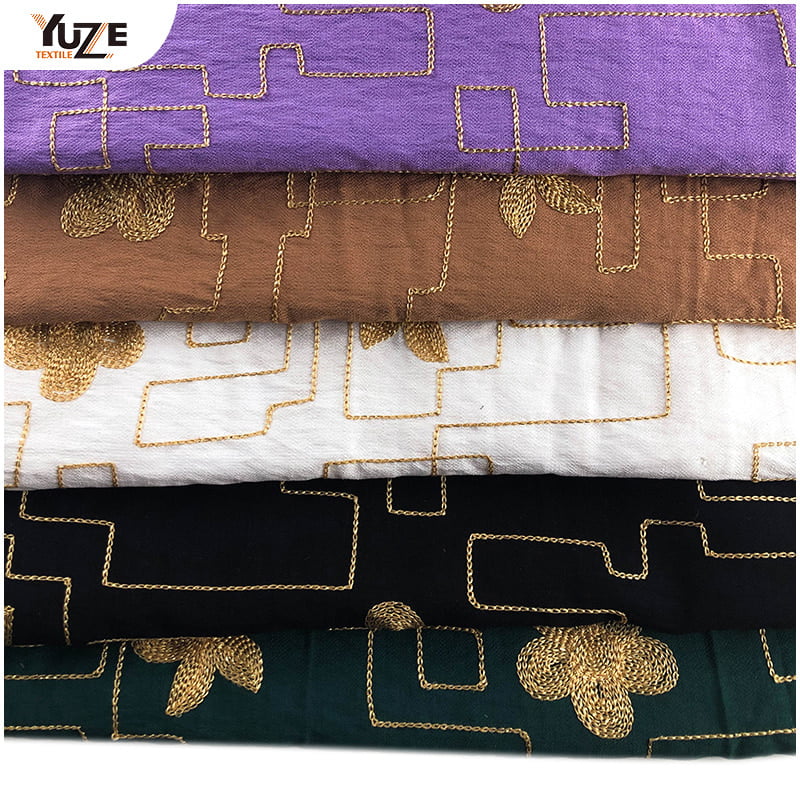 YZW-030137-1 RN Tree Crepe Embroidery