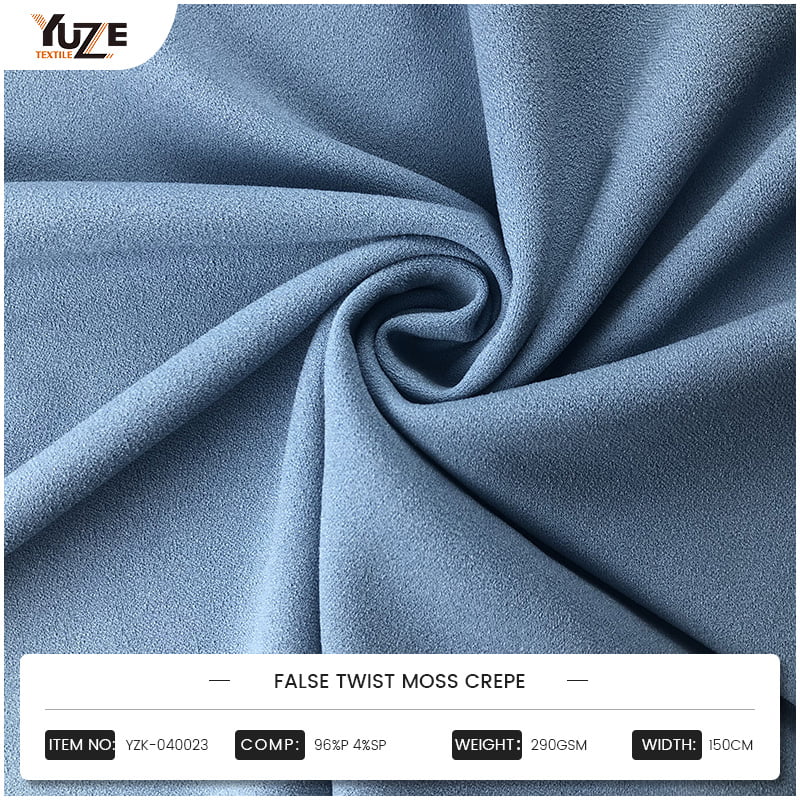 Teknisk eleganse i tekstiler: Hva gjør Moss Crepe Fabric til det første valget for high-end motedesign?